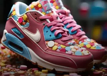 Tênis casual com detalhes em couro