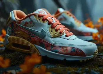 Tênis casual com estampas ousadas