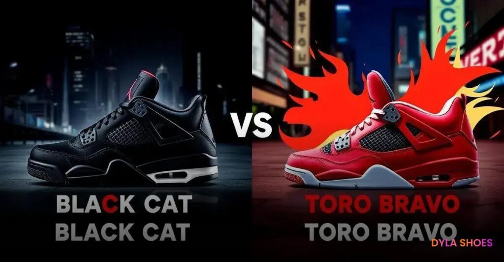 Air Jordan 4: Black Cat vs Toro Bravo – Qual é o Melhor?