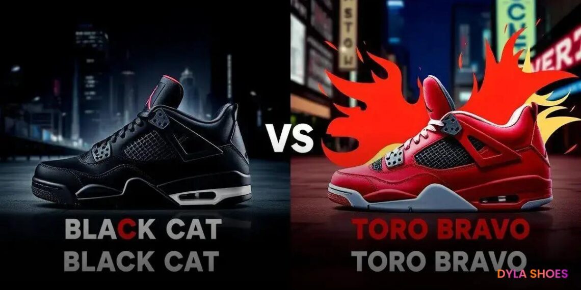 Air Jordan 4: Black Cat vs Toro Bravo – Qual é o Melhor?