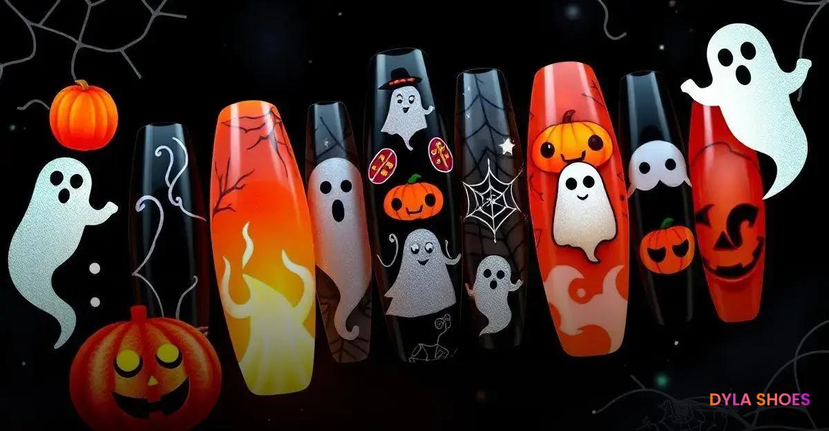 Boo! Unhas de fantasmas