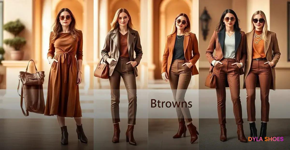 Inspirações de Looks Marrons