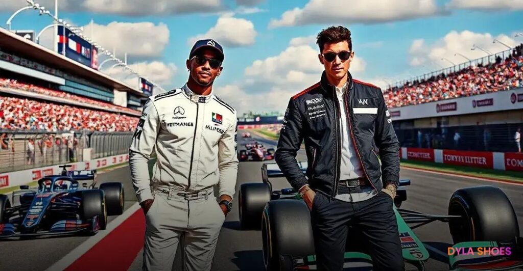 Lewis Hamilton e George Russell Arrasam com Looks Tommy Hilfiger no GP de Austin