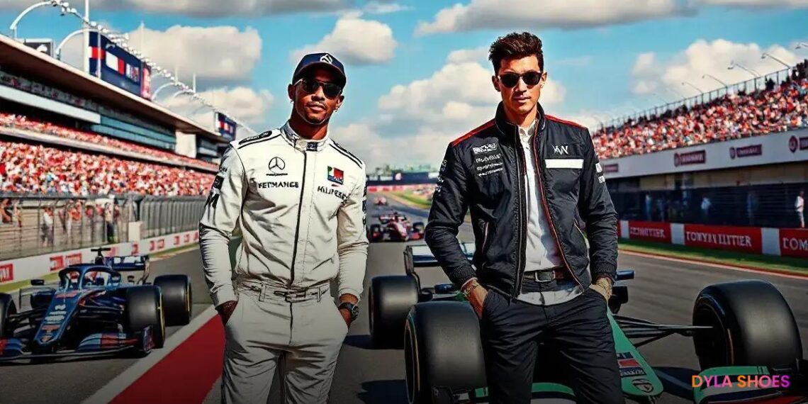 Lewis Hamilton e George Russell Arrasam com Looks Tommy Hilfiger no GP de Austin