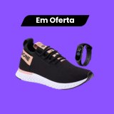 Tênis Feminino Ortopédico Caminhada Academia + Relógio