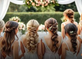8 Penteados Elegantes para Madrinhas de Casamento com Cabelo Longo