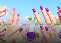 9 Inspirações de Unhas Roxas para Testar na Primavera-Verão