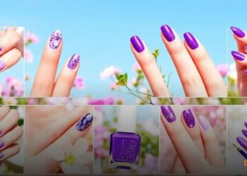 9 Inspirações de Unhas Roxas para Testar na Primavera-Verão