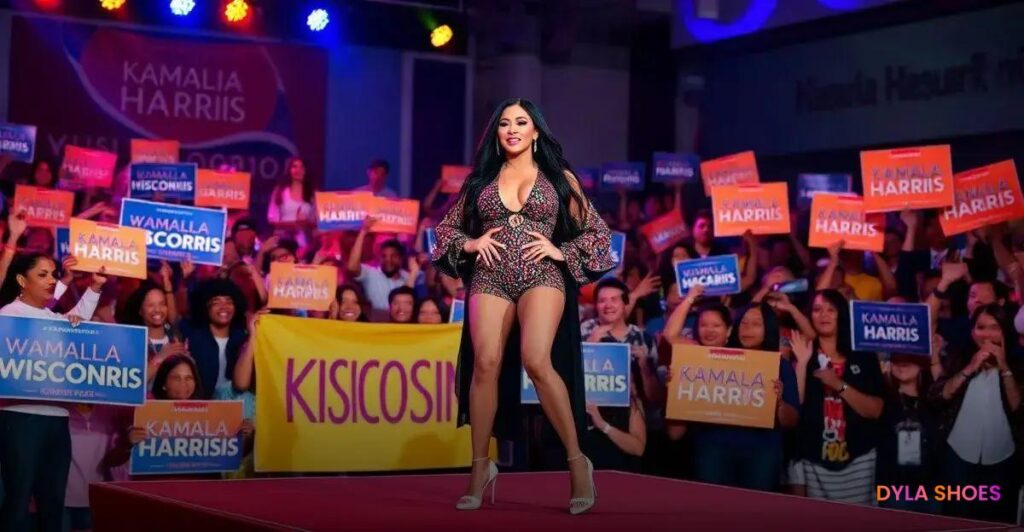 Cardi B Brilha em Sapatos Christian Louboutin em Rally com Kamala Harris