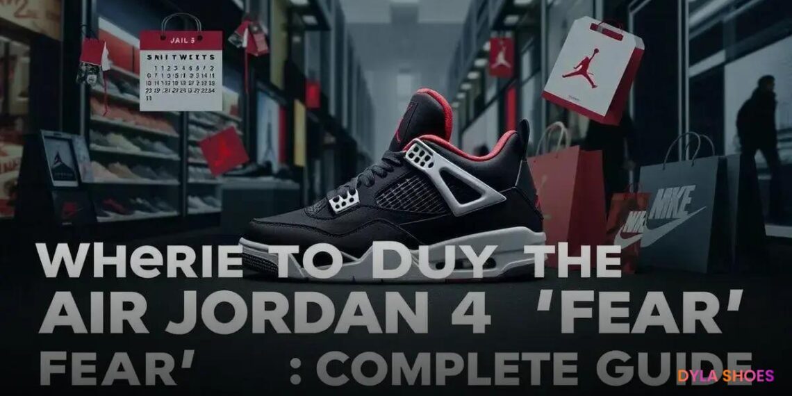 Onde Comprar o Air Jordan 4 "Fear": Guia Completo