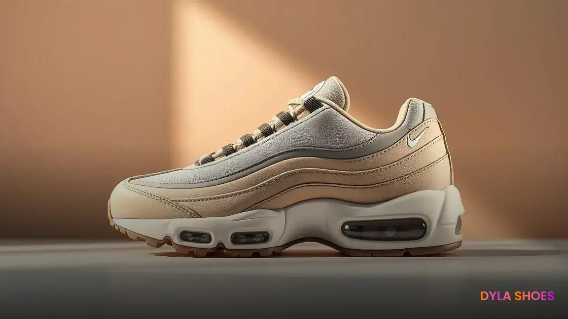 A nova cor e design do Air Max 95 como destaque da coleção.