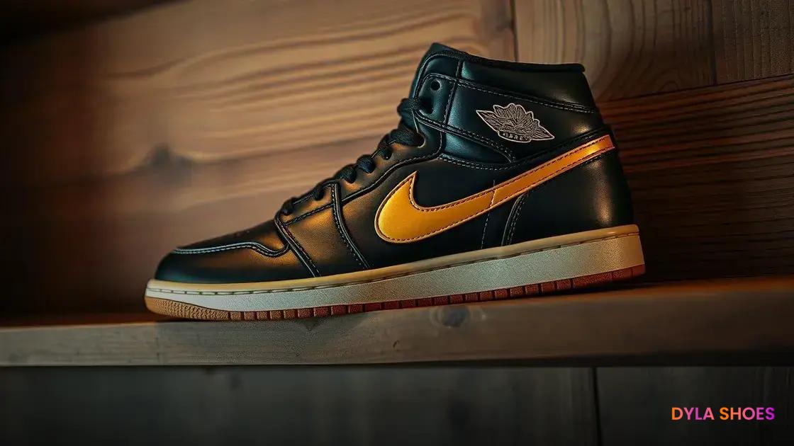 O que torna o Air Jordan 1 preto e dourado tão valioso?